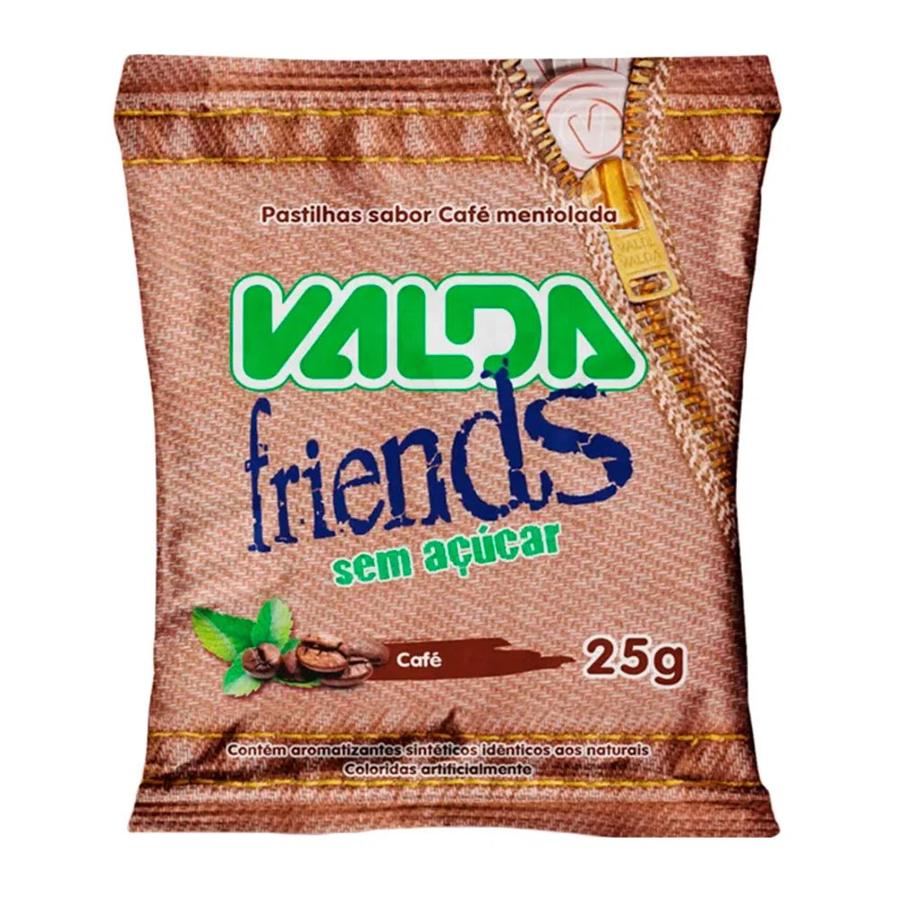 Valda Friends Pastilha Café sem açúcar 25g