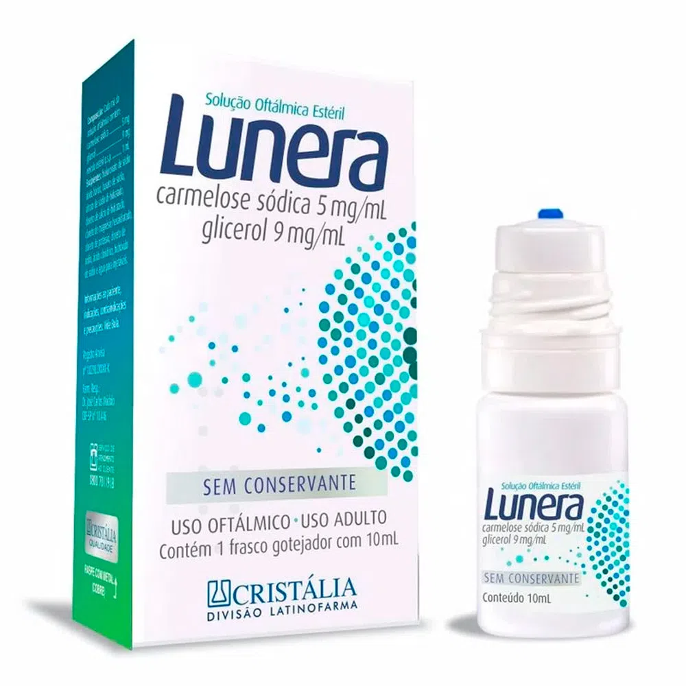 Lunera solução oftálmica estéril com 10ml