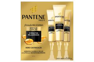 Ampola Capilar Pantene 3 Minutos Milagrosos Com 3 Ampolas De 15ml Cada