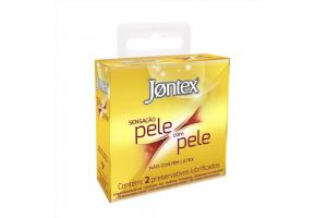 Preservativo Jontex  Sensação Pele Com Pele 2 Unidades