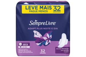 Absorvente  Sempre  Livre Adapt Plus Not Seca C/abas C/32