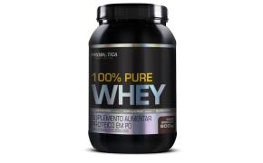 Whey 100% Pure Suplemento alimentar em pó sabor chocolate 900g