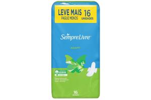 Absorvente Sempre Livre Adapt Suave 16unds