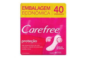 Protetor Diário Carefree Proteção Com 40 Unidades