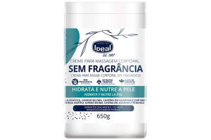 Creme Massagem Ideal Sem Fragrância 650g