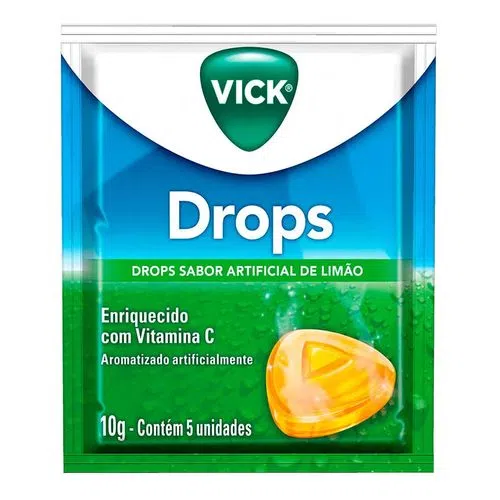 Vick pastilhas de limão com 5