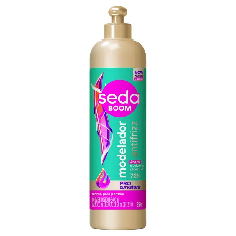 Creme para pentear Seda Boom Modelador antifrizz 350ml