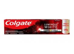 Creme Dental Colgate Luminous White Carvão Ativado 140g 