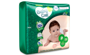 Fralda Baby Care Jumbinho P com 24 unidades 