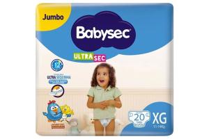 Fralda Babysec Jumbo XG 20Un