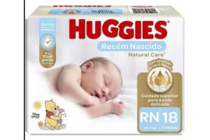 Fralda Huggies Natural Care Jumbo Rn 18Un