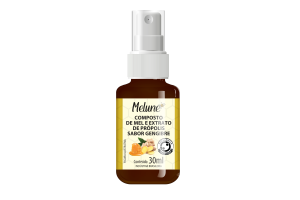 Melune Composto de Mel e Extrato de Própolis 30ml Sabor Gengibre 