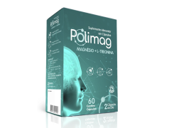 Polimag Magnésio+ L-Treonina 60 cápsulas de 500mg