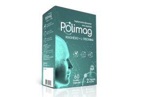 Polimag Magnésio+ L-Treonina 60 cápsulas de 500mg