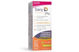 Sany D Vitamina D3 200UI Gotas 10mL Maça Verde 