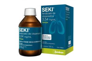 Seki Fendizoato de Cloperastina 3,54mg/mL Xarope 120mL Sabor Coco