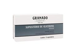 Supositório de Glicerina Glicerol 1,55g 12 supositórios 