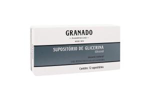 Supositório de Glicerina Glicerol 1,55g 12 supositórios 