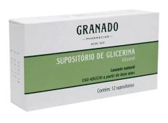 Supositório de Glicerina Glicerol 2,47g 12 supositórios 