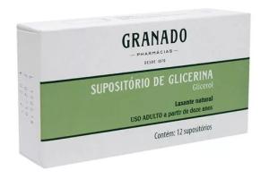 Supositório de Glicerina Glicerol 2,47g 12 supositórios 