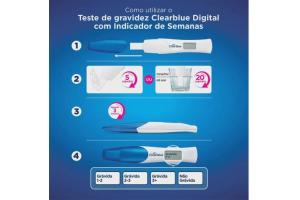 Teste de Gravidez Digital Clear Blue 