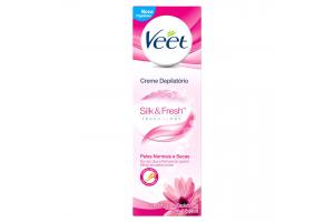 Veet Creme Depilatório Peles Normais e Secas Contém 1 Creme 100ml+ 1 Espátula