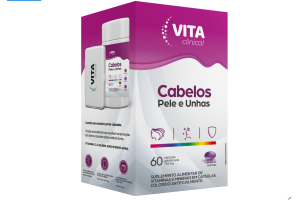 Vita Clinical Cabelos, Pele e Unhas 60 cápsulas 