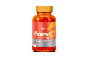 Vitamin C Ácido Ascórbico 1g+Zinco 10mg Health Labs 90 cápsulas 