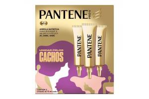 Ampola Nutritiva Pantene Unidas Pelos Cachos Com 3 Unidades De 15ml Cada