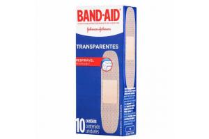 Curativos Band-Aid Transparentes Com 10 Unidades