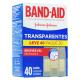 Curativos Band-Aid Transparentes Com 40 Unidades