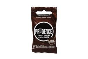 PRESERVATIVO PRUDENCE CORES E SABORES CHOCOLATE COM 3 UNIDADES