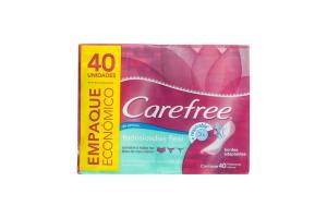 Protetor Diário Carefree Tododia Flexi Sem Fragrância Com 40 Unidades