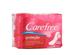 Protetor Diário Carefree Proteção Sem Fragrância Com 15 Unidades