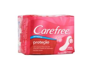 Protetor Diário Carefree Proteção Sem Fragrância Com 15 Unidades