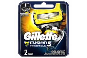 Lâminas de Barbear Gillette Fusion Proshield 5 Com 2 Unidades