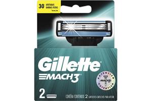 Lâminas de Barbear Gillette Mach3 Com 2 Unidades