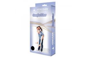 Meias Compressivas Venosan ComfortLine BR61001 AD 20-30 Tamanho P Curta Pé Aberto Bege