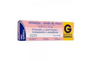 Nistatina + óxido de zinco 100.000UI/g + 200mg/g Pomada Com 60g Genérico Neoquímica