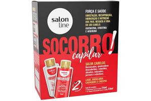 Kit Salon Line Socorro Capilar Óleo Creme e Ampola Concentrada 54ml