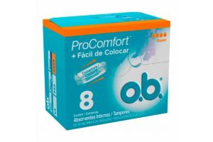 Absorvente Interno O.B. ProComfort Super Com 8 Unidades