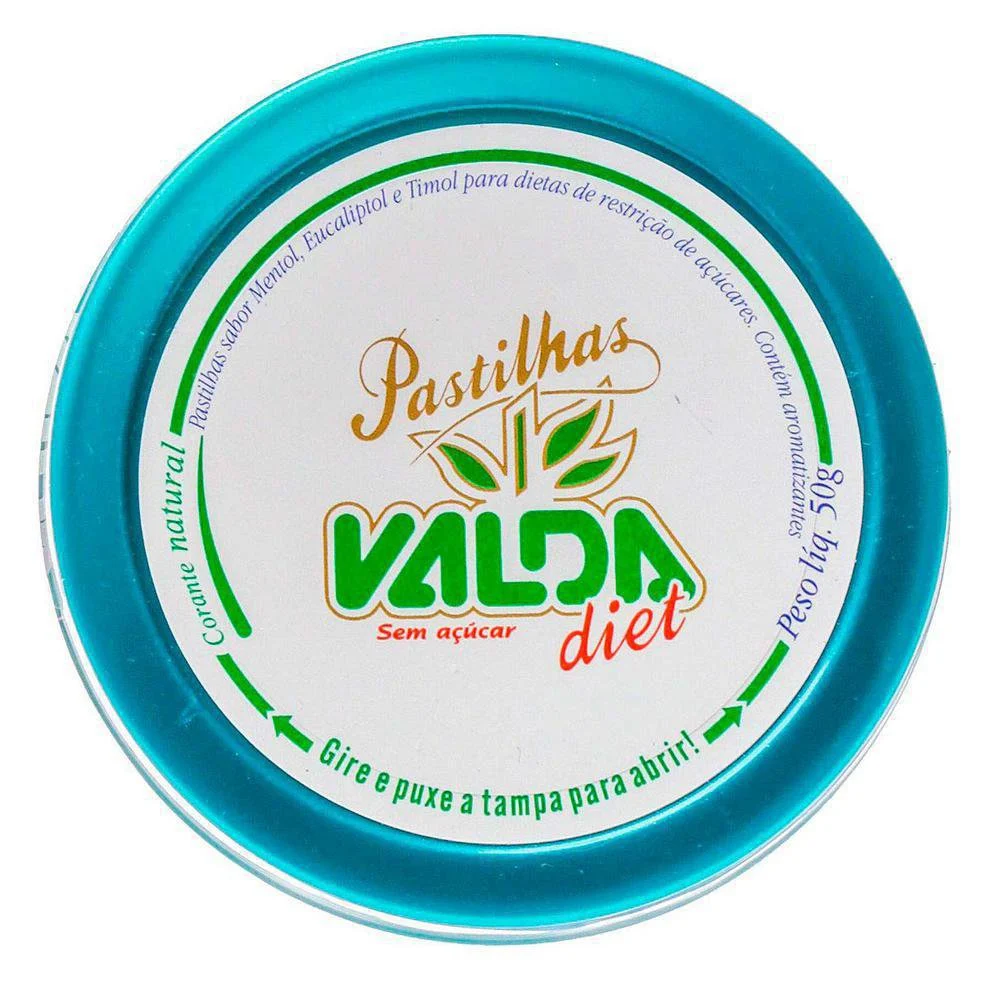 Valda Pastilhas Diet lata 50g 