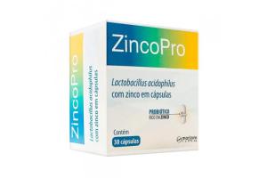 ZincoPro Lactobacillus Acidophilus com Zinco com 30 cápsulas